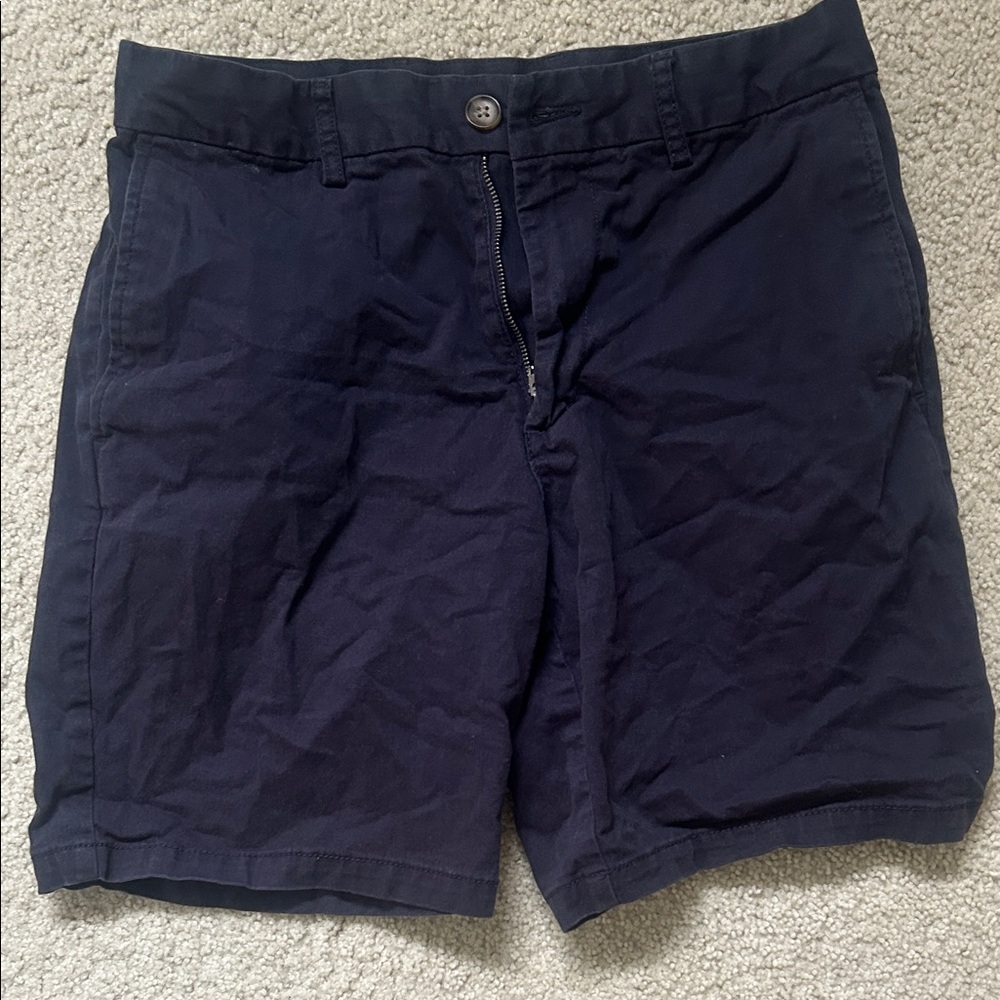 Old Navy Men's Dark Blue Flat Front Shorts